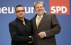 Bono und SPD-Vorsitzender Kurt Beck