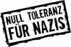 Banner: Null Toleranz für nazis