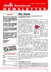 Bild: Screenshot Newsletter Jusos Eschweiler